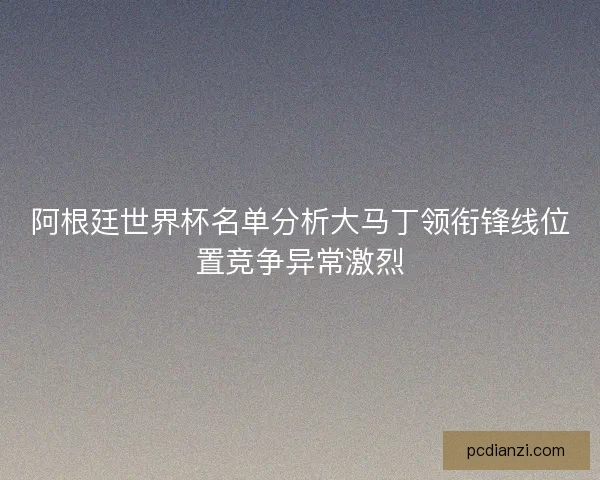 阿根廷世界杯名单分析大马丁领衔锋线位置竞争异常激烈